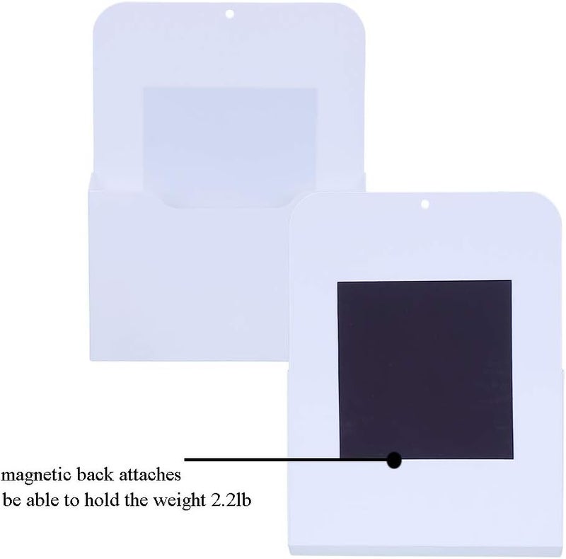 Antner 3 Pack Magnetic File Holder Magnetic Wall File Organizer Refrigerator Storage Pocket Mail Planners Case for Whiteboard, Refrigerator, Metal Locker, L/M/S Size - Image 3