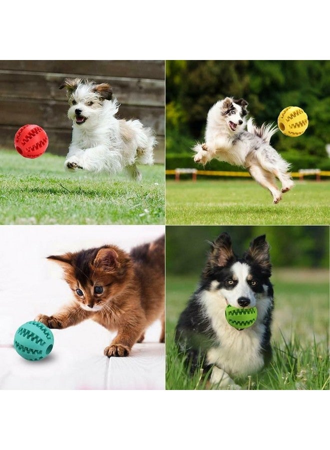بت كرة لعبة للكلاب غير سامة مقاومة للعض للكلاب الأليفة الصغيرة والجراء والقطط والكلاب وطعام الحيوانات الأليفة ووجبة المضغ وتنظيف الأسنان وكرة تمرين كرة تدريب الذكاء - Image 4