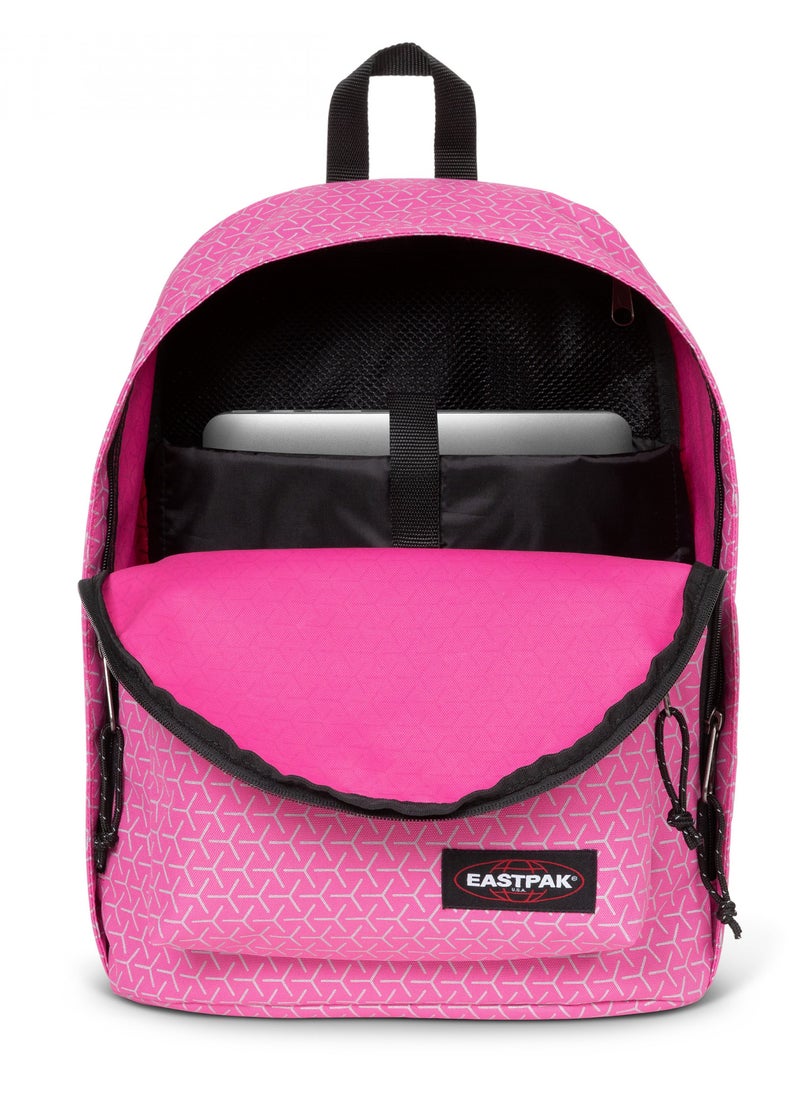 EASTPAK Out Of Office Medium Backpack With Laptop Protection - Refleks Metal Pink  - Image 2