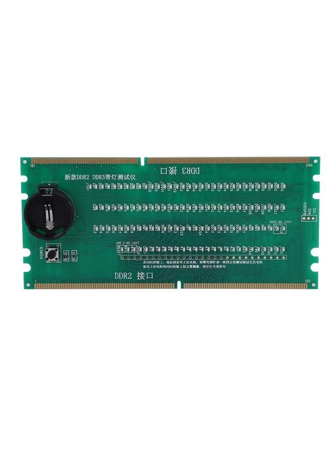 Thoraya Two in One Desktop Motherboard Test Card DDR2 / DDR3 With Light Tester  - Image 1