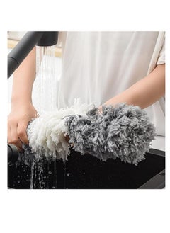Generic Set Duster Adjustable Bending Telescopic Duster with Stainless Steel Pole Ceiling Web Crevice Corner Household Dusting Cleaner Handle Dusters Brushes 245 CM Length  - Image 4