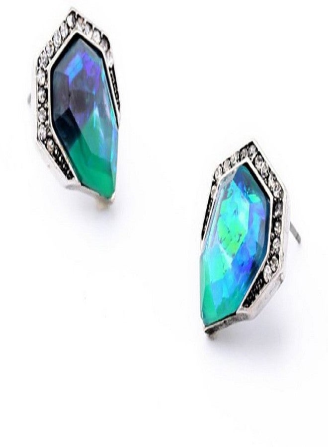 RUVEE Glitterati Auora Galaxy Crystal Alloy Stud Earrings for Women and Girls - Image 2