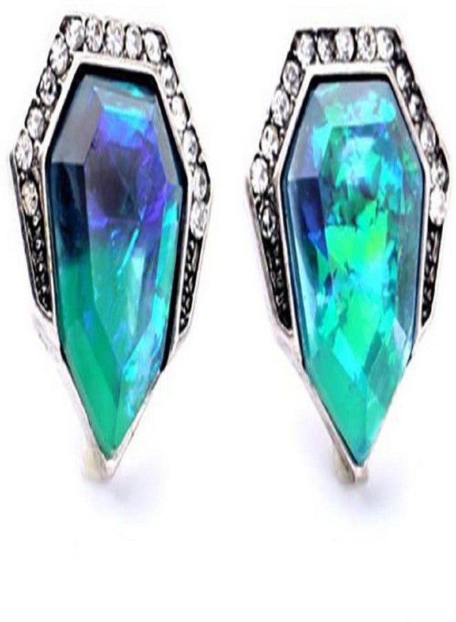 RUVEE Glitterati Auora Galaxy Crystal Alloy Stud Earrings for Women and Girls - Image 1