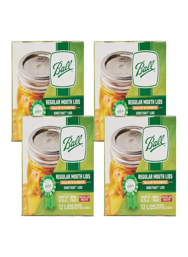 Ball Regular Mouth Jar Lids 4 pack - Image 1