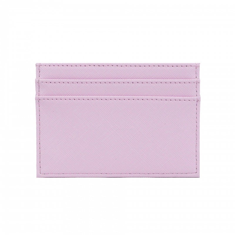 New Spot PU Card Holder Coin PUrse Large Capacity Card Holder Womens High-end Portable Bank Credit Card Holder Pink cross pattern 