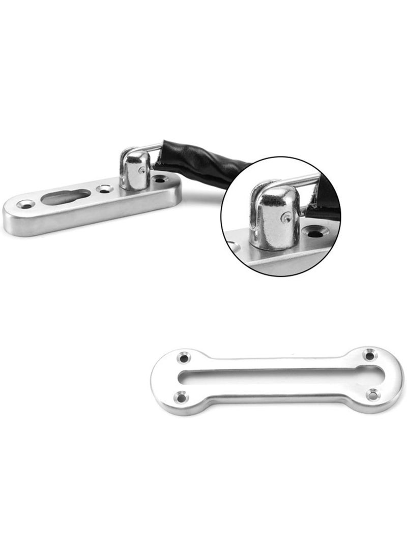 Generic Stainless Steel Door Chain Lock with Leather Cover – Slide Bolt Safety Lock – Anti-Theft Security Chain for Home & Office – Child Safe – Easy to Install  - Image 2