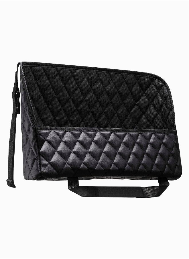 Generic Car Handbag Holder Between Seats Universal Handbag Holder for Car Front Seat   Car Net Pocket Handbag Holder   Auto Storage Accessories for Men Women Interior Automotive Console Organizer  - Image 1