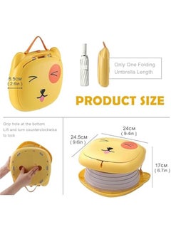 Gonice Portable Potty Training Seat for Toddler Travel,Toilet Potty Chair Potty Training Toilet Seat with Storage Bag Emergency Folding Toilet Toddler Travel Potty Seat Home Car Camping Use (Yellow)  - Image 2