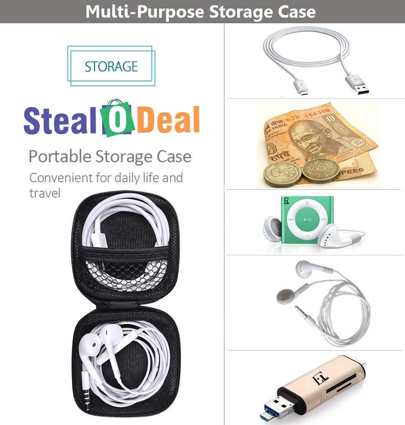 Stealodeal Leather Zipper Headphone Case - Image 5