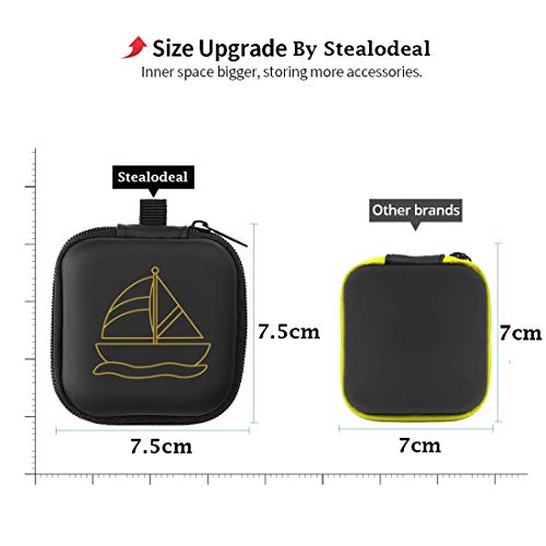 Stealodeal Leather Zipper Headphone Case - Image 2