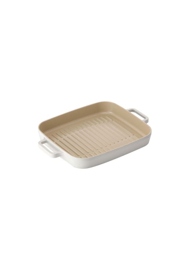 Neoflam Fika Square Grill Mit 28cm – Off White - Image 1