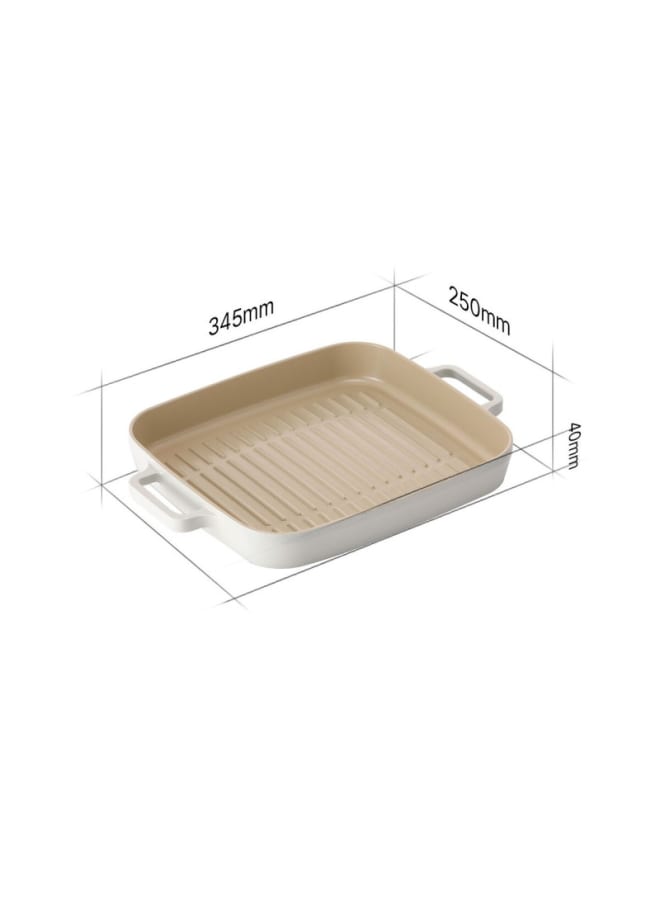 Neoflam Fika Square Grill Mit 28cm – Off White - Image 2