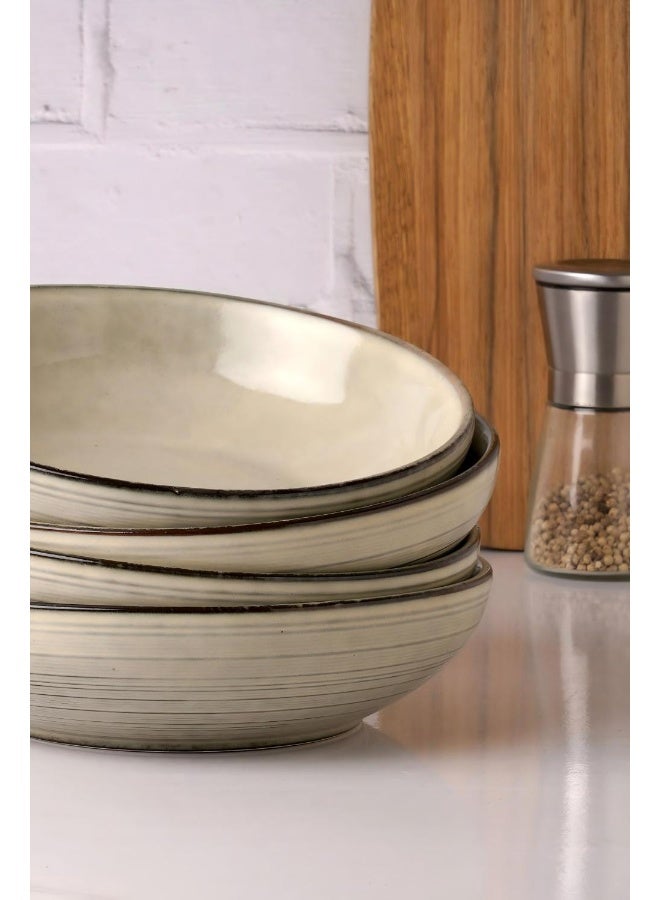 Famiware Tempus Series 4 Pieces Pasta Bowls Set, Castle Wall - Image 1
