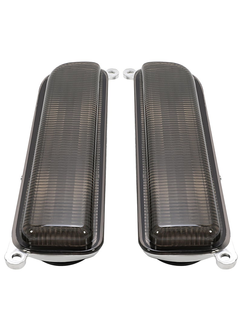 ECOTRIC ECOTRIC Front Corner + Bumper Signal Lights Compatible with 1997-2001 Jeep Cherokee XJ Smoke Lens 4Pcs  - Image 3