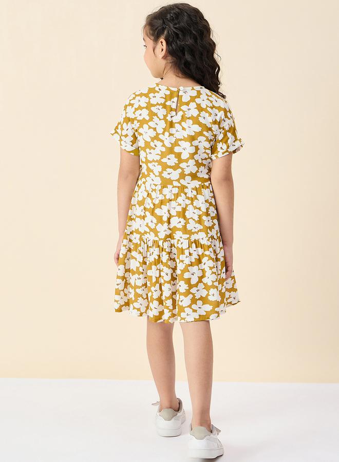 ستايلو بج فستان بحزام مطبوع بالزهور من ستايلو باغ - Image 4