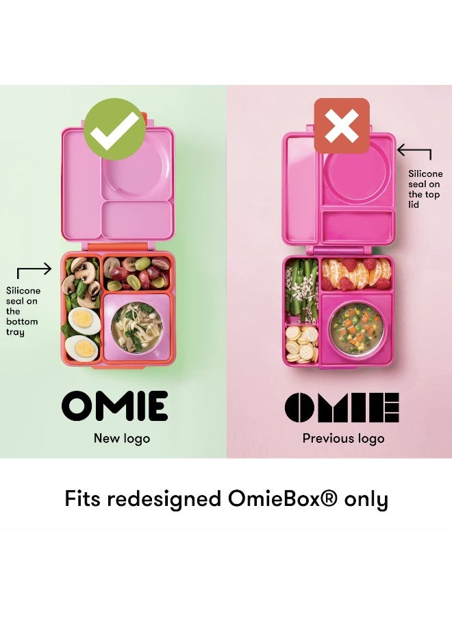 OMIE أوعية غمس مقاومة للتسرب من أومي بوكس (عبوة 2) للسفر، وعاء تتبيلة السلطة، وعاء توابل مع أغطية - سيليكون آمن للطعام - 4 أونصات (وردي/أزرق فاتح) - Image 5
