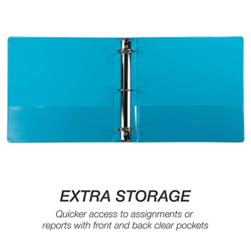 Samsill Fashion Color 3 Ring Storage Binders, 2 Inch Round Ring, Assorted Colors, Bulk Binder 12 Pack - Image 3