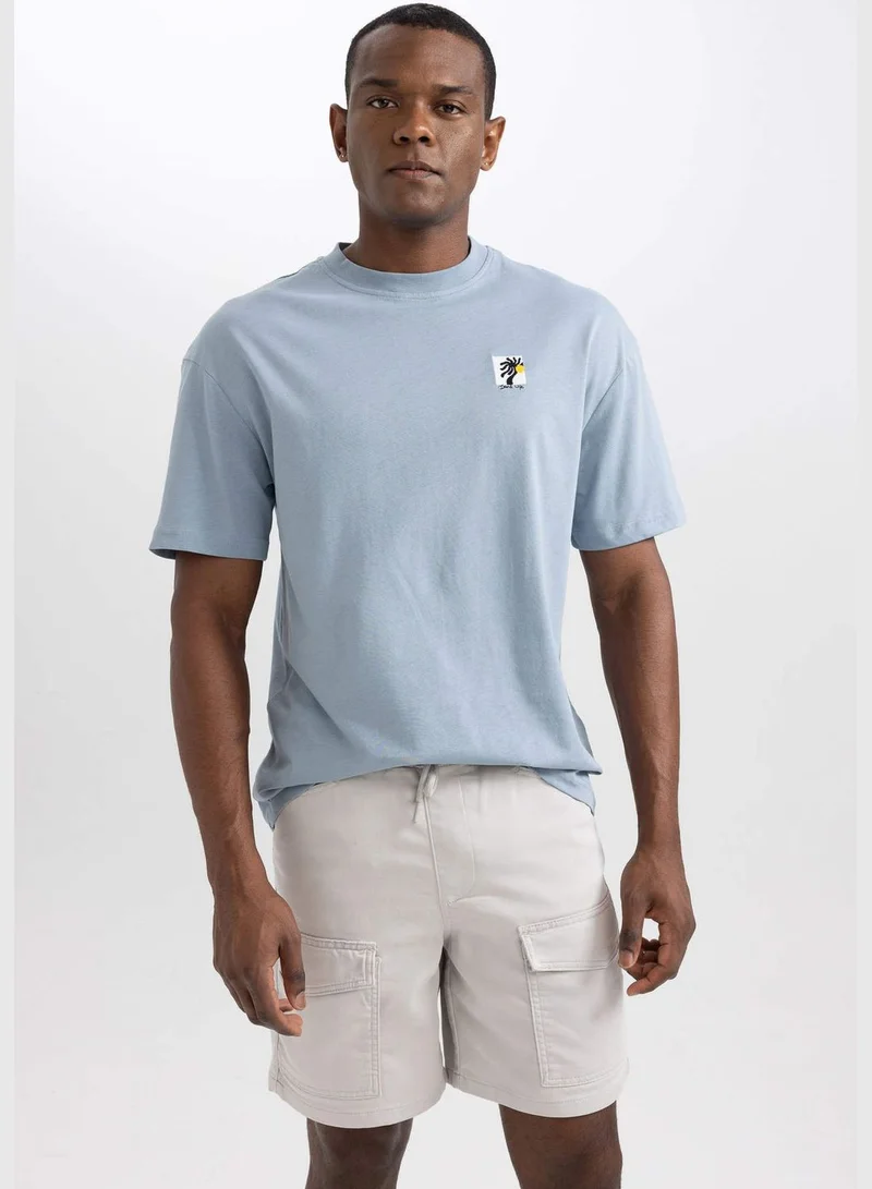 ديفاكتو Man Crew Neck Short Sleeve Knitted T-Shirt