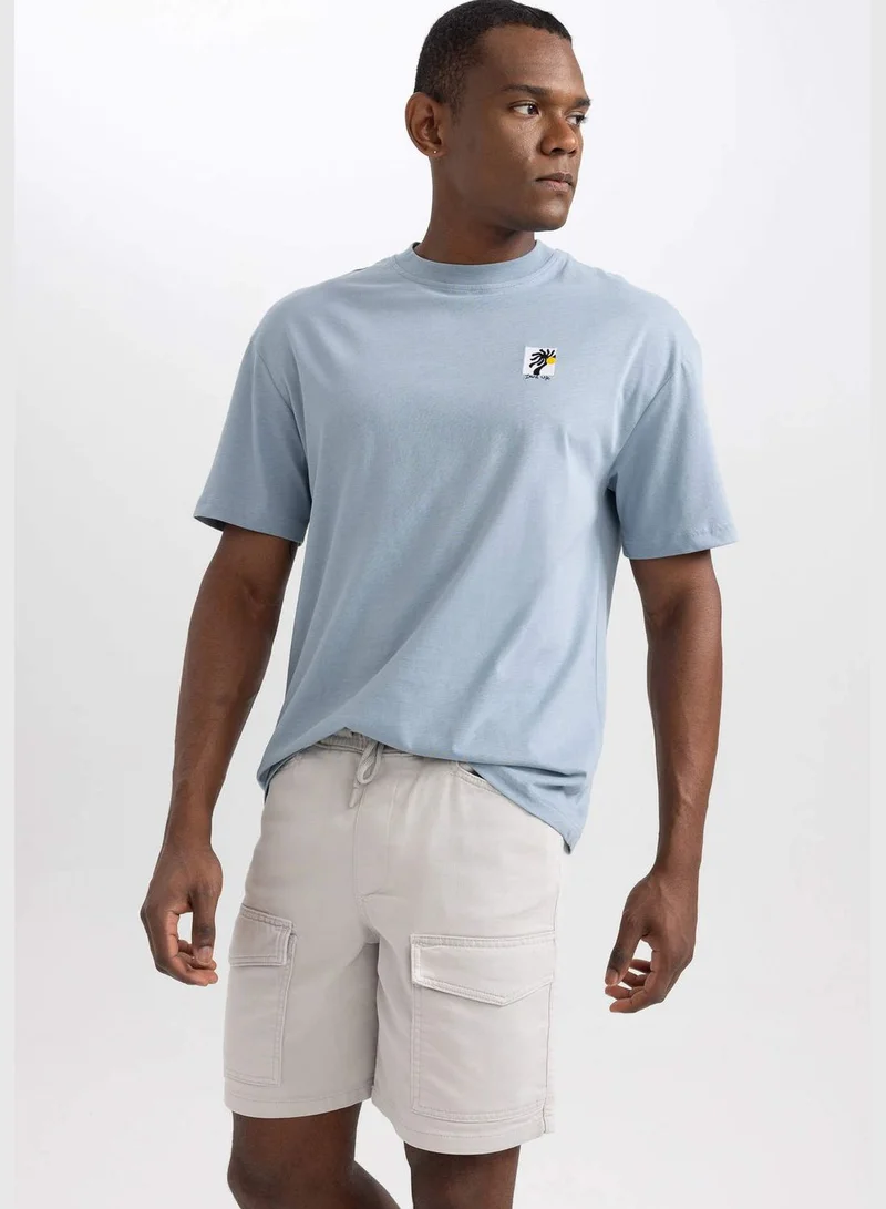 ديفاكتو Man Crew Neck Short Sleeve Knitted T-Shirt