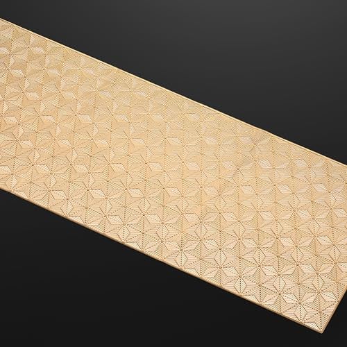 Glory Care Rectangular Design Leather Table Runner for Party, Wedding, Family Dinners | Coffee, Dining, Kitchen, Center Table | Elegant Golden Table Runner for Dining, Office & Center Tables - Image 5