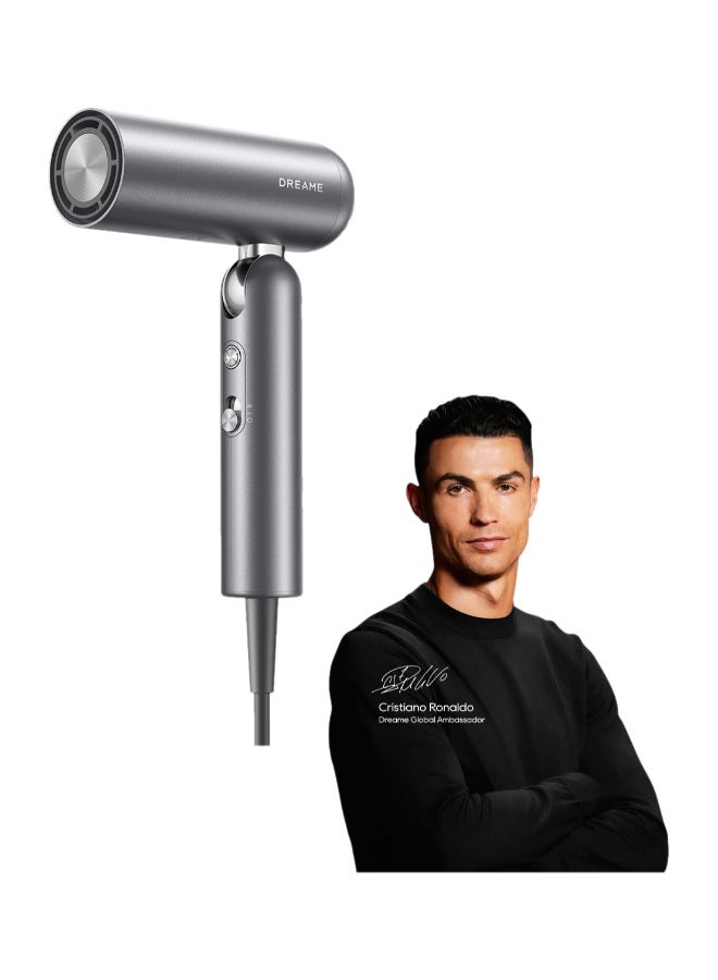 Dreame Pocket High Speed Hair Dryer, 3 Folding Shapes, 300g, 110,000 rpm Motor, 57°C Constant Temperature, 40 Seconds Drying, AHD51-GRAY - Image 1