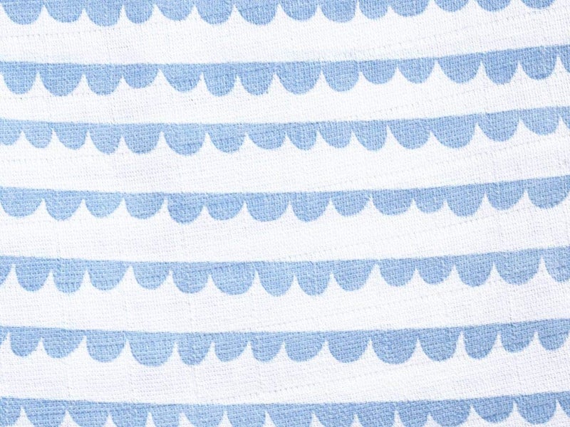 Masilo Bamboo Muslin Modern Newborn Baby Blanket, Pack of 1 Unisex - Hot Air Balloon Blue - Image 3