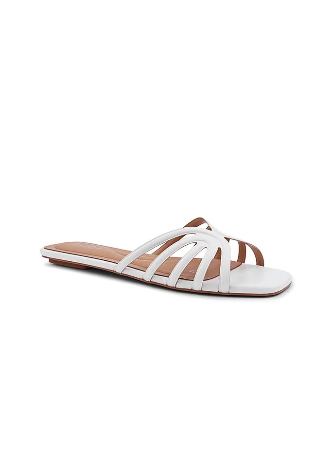 Cuple Cuple Embellished Multi Strap Flat Slides