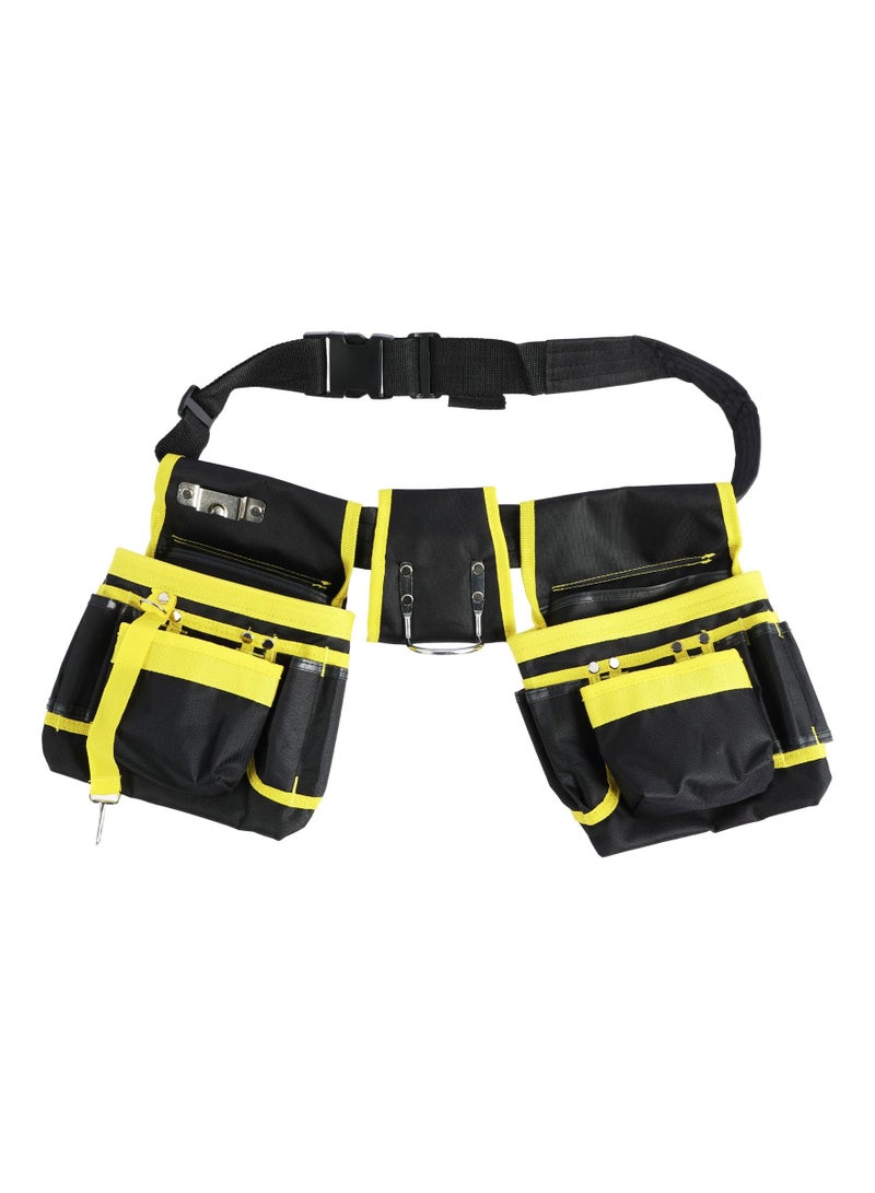 Tool Belt Tool Pouch, Oxford Cloth Heavy Duty Tool Bag with 26 Pockets, Adjustable Tool Pouch Bag, Detachable Tool Belt Multifunction Tool Bag for Carpenter Electrician Woodworker Dad Gift - Image 1