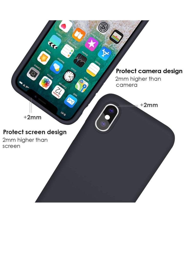 Phone Planet Case for iPhone X/iPhone Xs, [7FT Drop Protection] [Soft Anti-Scratch Microfiber Lining] Liquid Silicone Gel Rubber Phone Case, Full Body Drop Protection Cover Case, 5.8 inch, Black - Image 2