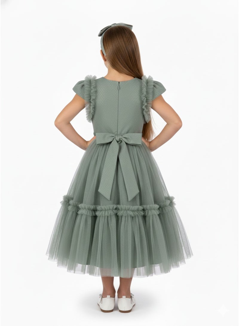 D'Daniela Ruffled Tulle Dress - Image 4