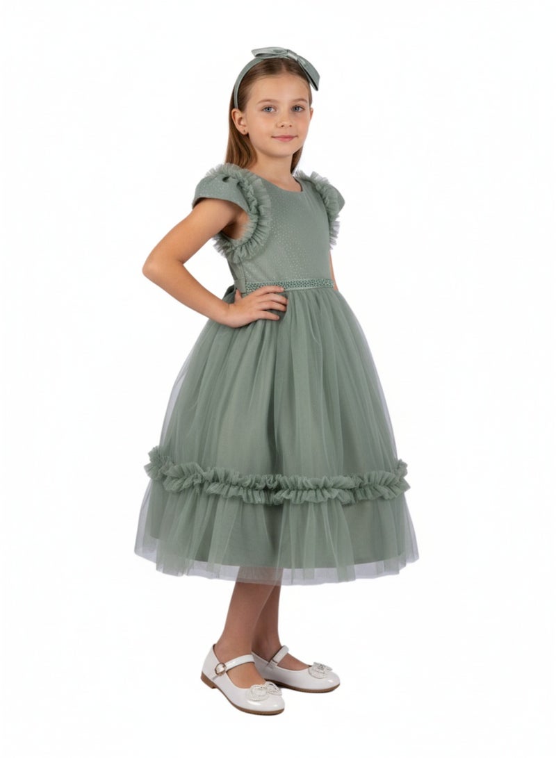D'Daniela Ruffled Tulle Dress - Image 2
