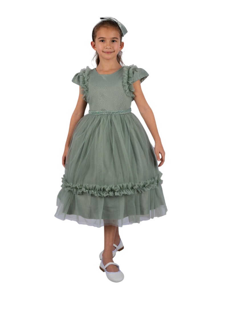 D'Daniela Ruffled Tulle Dress - Image 1