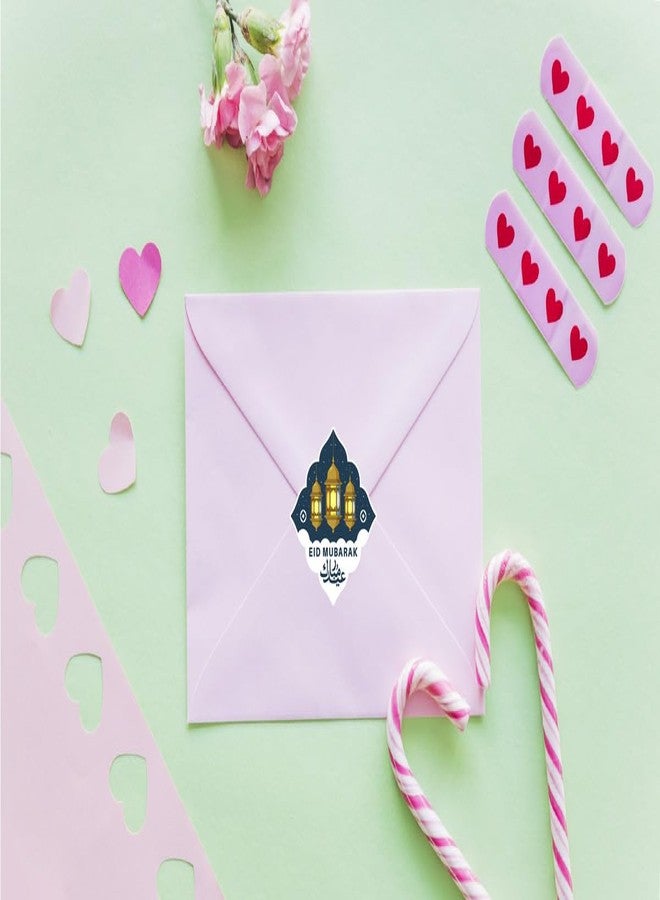 D2C Eid Mubarak Gift Wrap Sticker | Gift Wrapping Supply | 2 designs | MultiColor | Size : 1.25 inch Qty :208pc D2 - Image 4