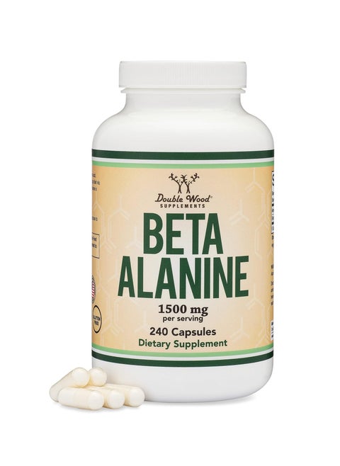 Beta Alanine Muscle Fatigue and Endurance Supplements 1500 mg 240 capsules