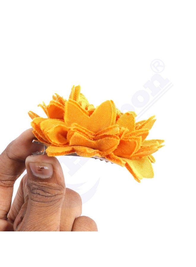 Honbon Flower Hair Clips For Baby Girlsset Of 6 Pairs - Image 4