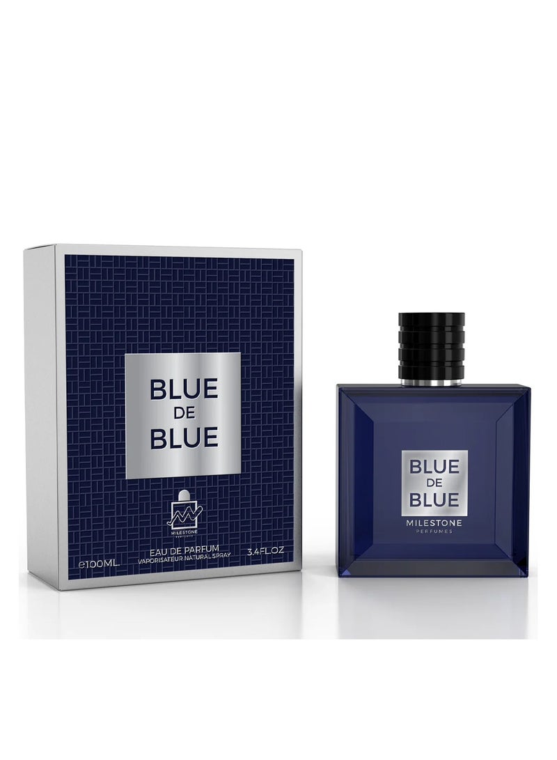 Milestone Blue De Blue Eau De Parfum For Men - 100 ML - Image 1