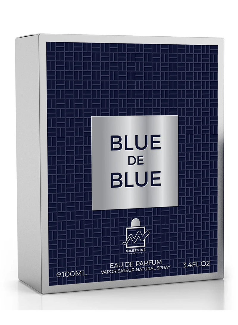 Milestone Blue De Blue Eau De Parfum For Men - 100 ML - Image 2