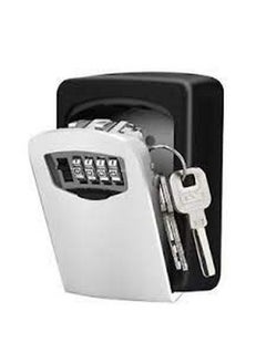 Lukzer Lukzer Combination Key Safe Box/Key Safe Lock Box Outdoor Storage Box With Code Combination Password Security Lock (Multicolor) - Zinc  - Image 5