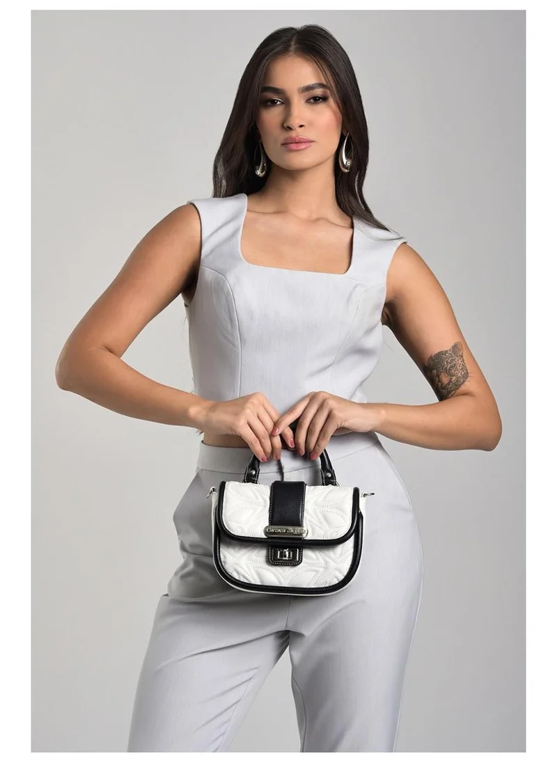 Carmen Steffens  Top Handle White Bianco Bag for Women | Best Price UAE
