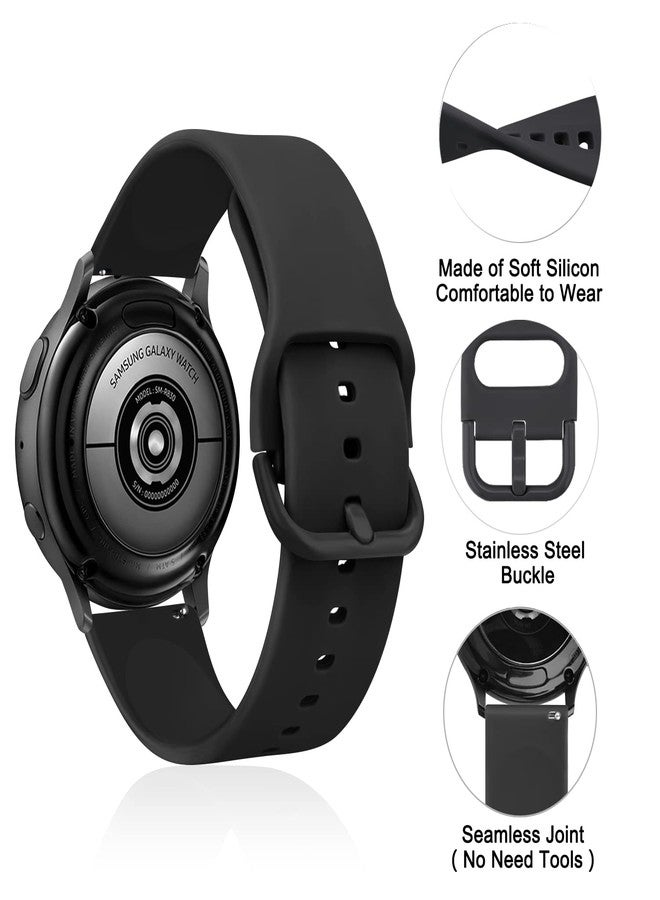 اي كي سوار AK لساعات Amazfit GTS 4 / GTS 4 Mini / GTS 3 / GTS 2 / GTS 2e / GTS 2 mini / GTS / GTR mini، سوار رياضي بديل ناعم 20 مم لساعات Amazfit Bip 3 / Bip 3 Pro / Bip U Pro / Bip / Bip Lite / Bip S / Bip S lite / Bip U الذكية للرجال والنساء (أسود) - Image 4