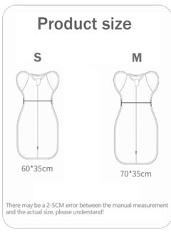 joybuy Baby Swaddle Wrap Size S BABY Sleep Sack, Baby Sleeping Bag With Arms, Newborn Swaddle Blanket Wrap 2 Way Zipper Unise, Suitable For 3-9 Months Baby (Grey)  - Image 2