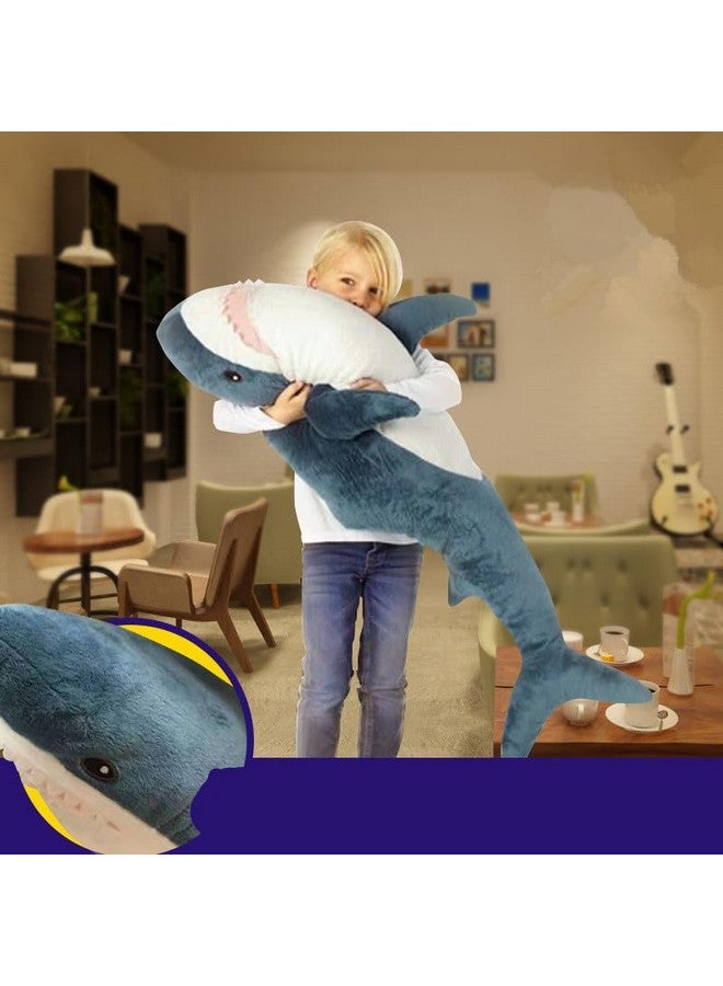 JULAN 31Inch Giant Plush Shark Toy Pillow,3D Giant Shark Stuffed Animal,Soft Shark Cushion Pillow Shark Stuffed Toy Throw Pillow For Children’S Pillow Boys And Girls Room Decoration Bedtime Gift (80Cm) - Image 4