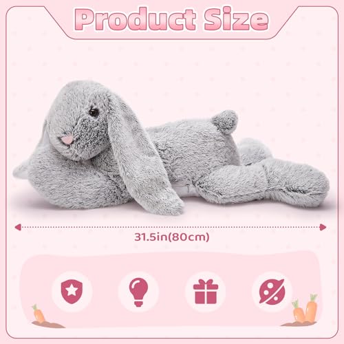 BENINY Large Bunny Stuffed Animal 31 Giant Easter Rabbit Plush Toy for Girls Boys Kids Big Cuddly Gift for Girl Chirstmas Birthday - Image 5