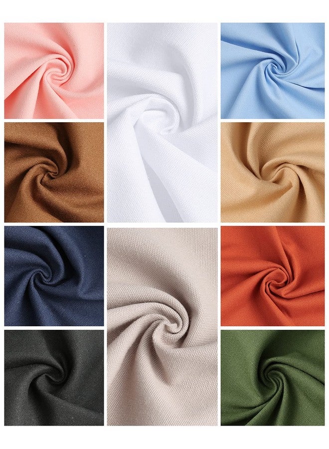 Caydo 10 Pieces Embroidery Fabric, Including 10 Colors Embroidery Cotton Fabric, 5 Colors Water-Soluble Pens, 7.9 By 7.9 Inch - Image 4