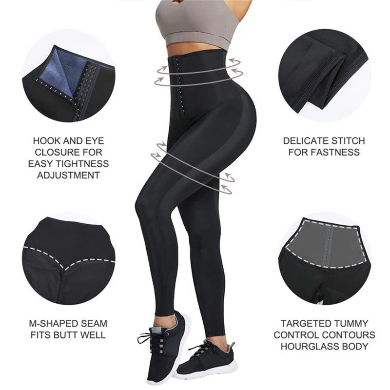 Bluejw Logo Service 2in1 Adjustable Hooks Waist Trimmer Belt - Elastic Seamless Butt Lifter Hip Enhancer High Waist Yoga Pants for Women - Waist Trimmers Included - Image 4
