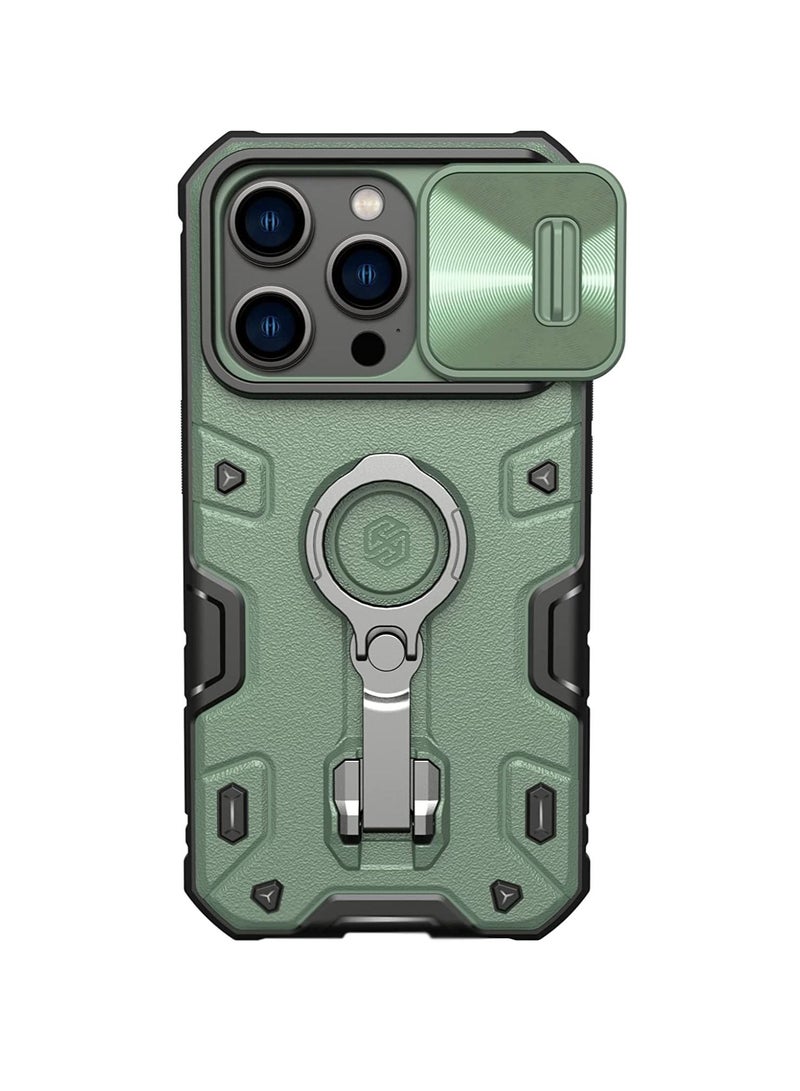 Nillkin CamShield Armor Pro Magnetic Case For iphone 14 Pro - Dark Green  - Image 1