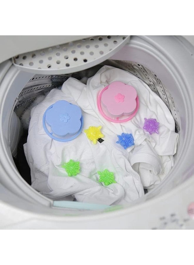 4 Pack Floating Hair Filtering Mesh Removal, Washing Machine Float Filter Bag Remover, Pet Hair Remover, Lint Catcher for Laundry (Multicolor-4Pack)  - Image 3
