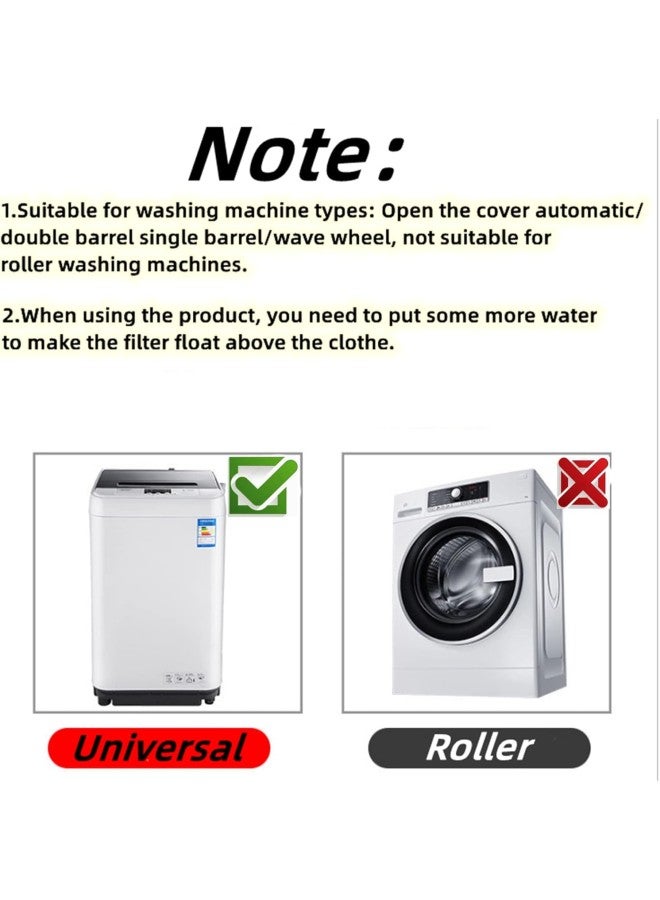4 Pack Floating Hair Filtering Mesh Removal, Washing Machine Float Filter Bag Remover, Pet Hair Remover, Lint Catcher for Laundry (Multicolor-4Pack)  - Image 2
