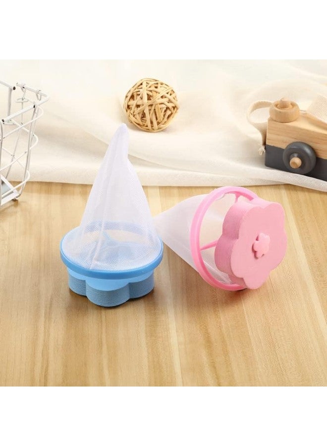 4 Pack Floating Hair Filtering Mesh Removal, Washing Machine Float Filter Bag Remover, Pet Hair Remover, Lint Catcher for Laundry (Multicolor-4Pack)  - Image 4