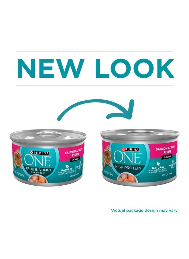Purina ONE PURINA ONE Natural, High Protein Cat Food, True Instinct - (24) 3 oz. Pull-Top Cans  - Image 2